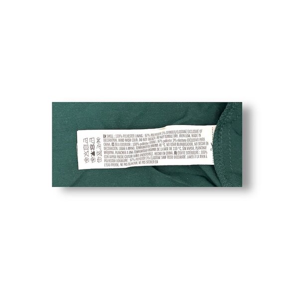 Anthropologie Endless Rose XS Green Crochet Lace Peplum Blouse Coquette Chic NW - Picture 8 of 8